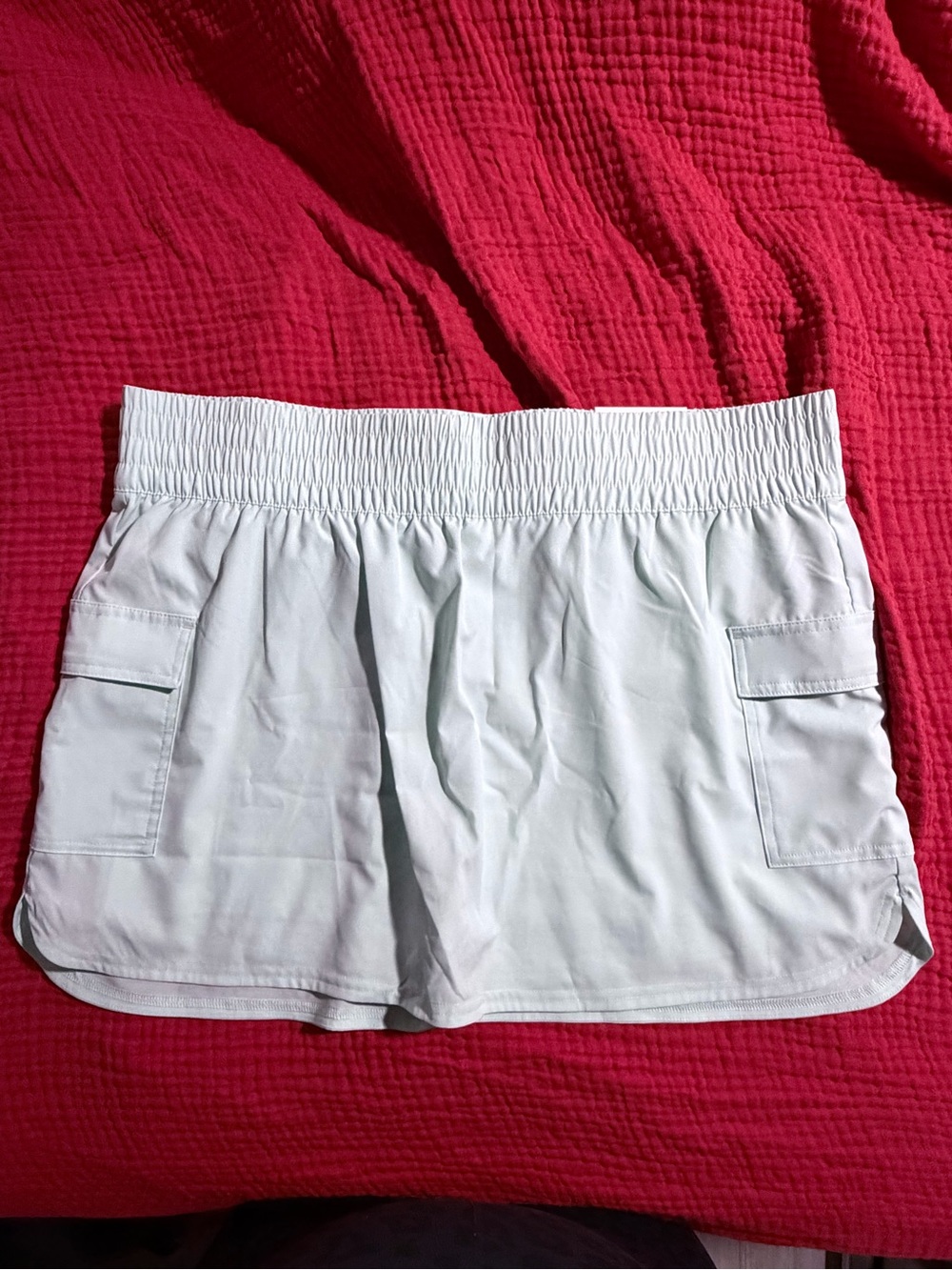 Natural Reflections Mint Elastic-Waist Mini Skort